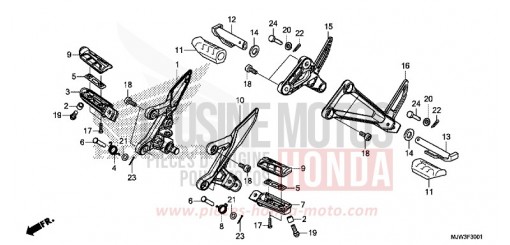 STEP (CB500XH/CB500XAH/CB400XH/CB400XAH) CB500XAH de 2017